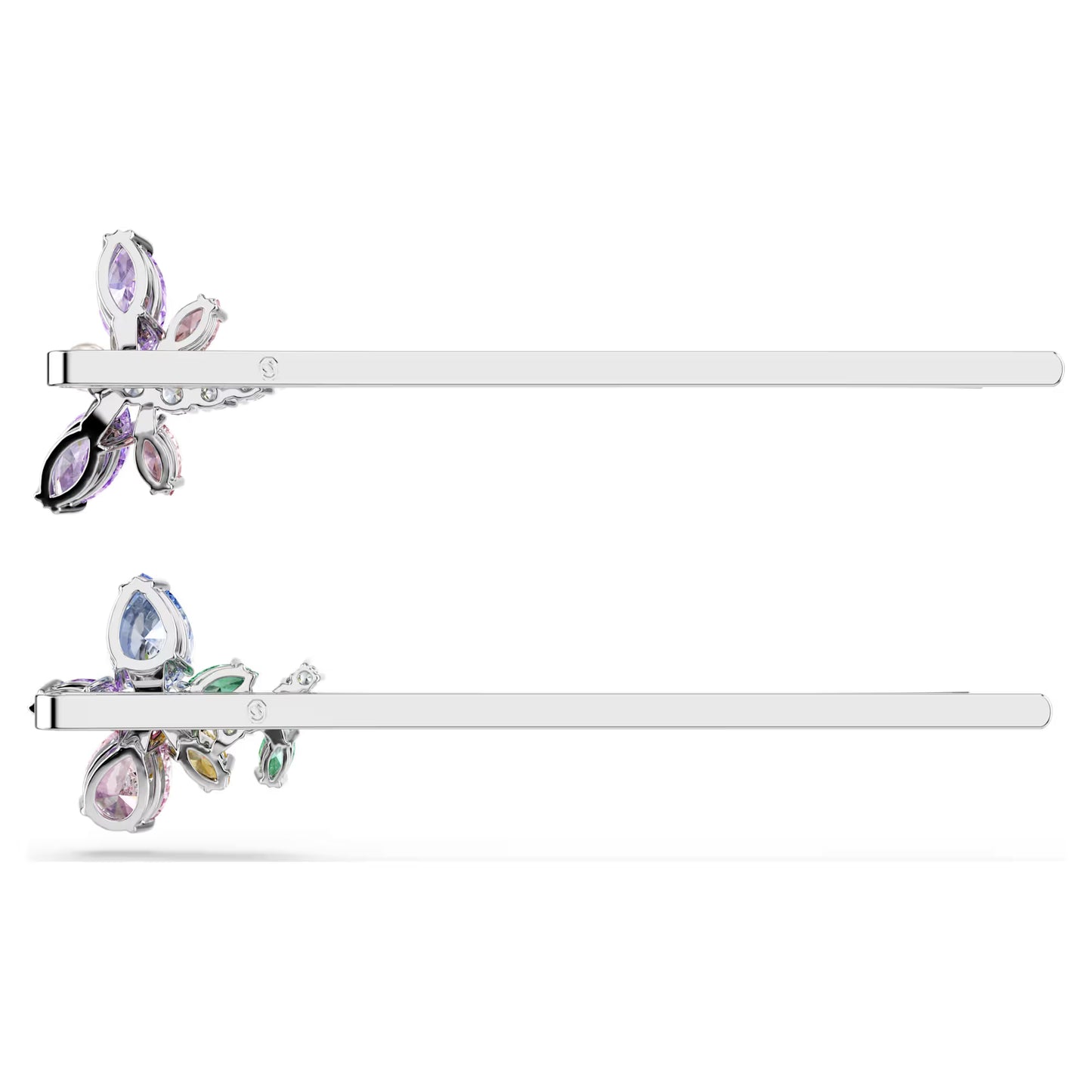 Ariana Grande x Swarovski hair pin, Mixed cuts, Dragonfly, flower, Multicoloured, Rhodium plated