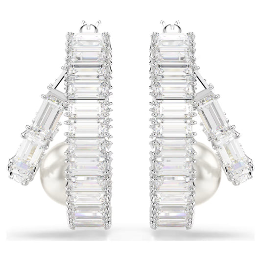 Ariana Grande x Swarovski hoop earrings, Pearl