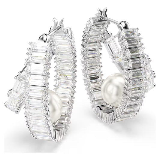 Ariana Grande x Swarovski hoop earrings, Pearl