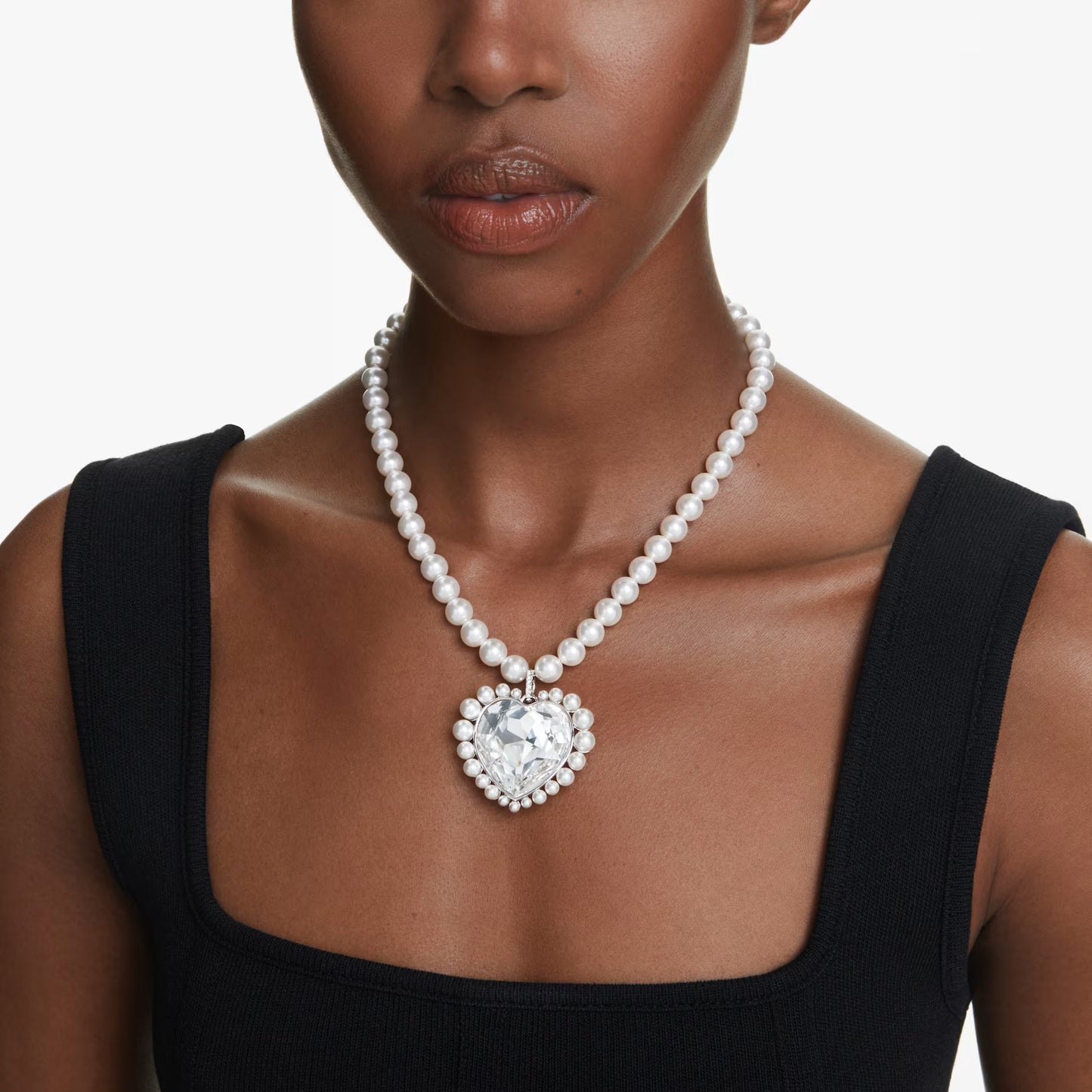 Ariana Grande x Swarovski necklace, Crystal, Heart