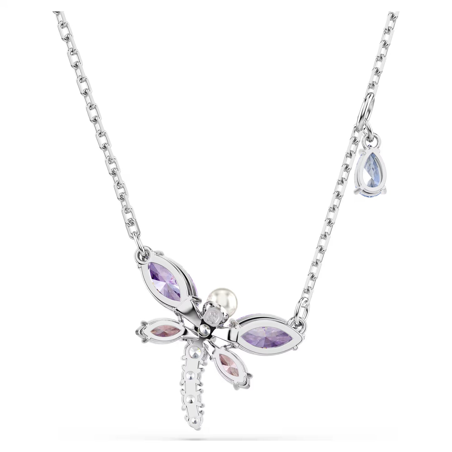 Ariana Grande x Swarovski pendant, Mixed cuts, Dragonfly, Multicolored, Rhodium plated