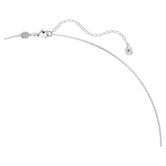 Ariana Grande x Swarovski pendant and brooch, Crystal pearl, Mixed cuts, Dragonfly, White, Rhodium plated