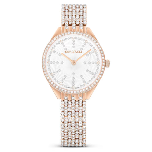 Attract watch, Swiss Made, Metal bracelet, Rose gold tone, Rose gold-tone finish
