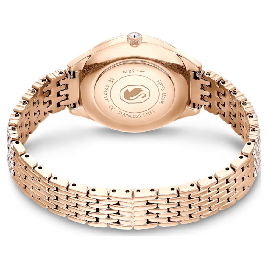 Attract watch, Swiss Made, Metal bracelet, Rose gold tone, Rose gold-tone finish
