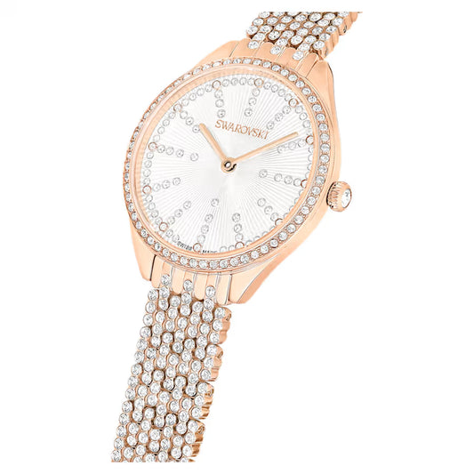 Attract watch, Swiss Made, Metal bracelet, Rose gold tone, Rose gold-tone finish