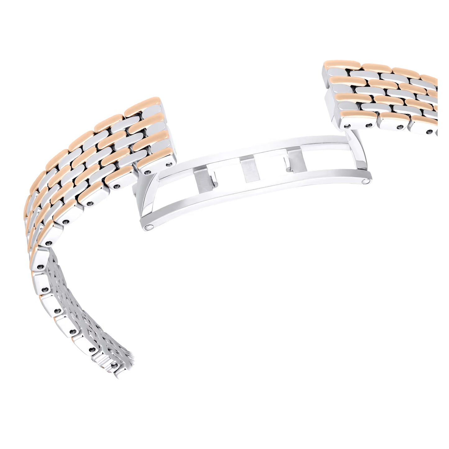 Attract watch, Swiss Made, Pavé, Crystal bracelet, Rose gold tone, Mixed metal finish