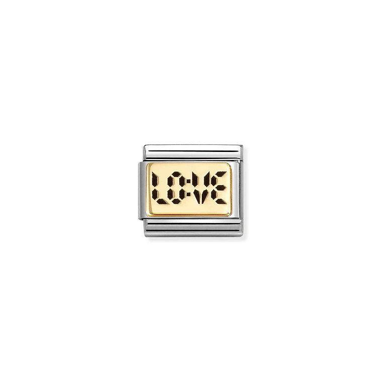 Classic Gold Digital Love Charm