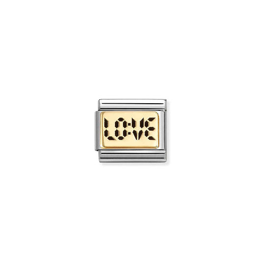 Classic Gold Digital Love Charm