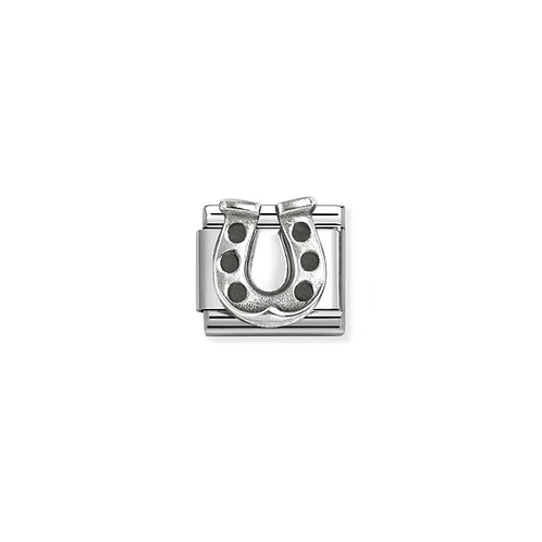 Composable Classic Oxidised Horseshoe Charm