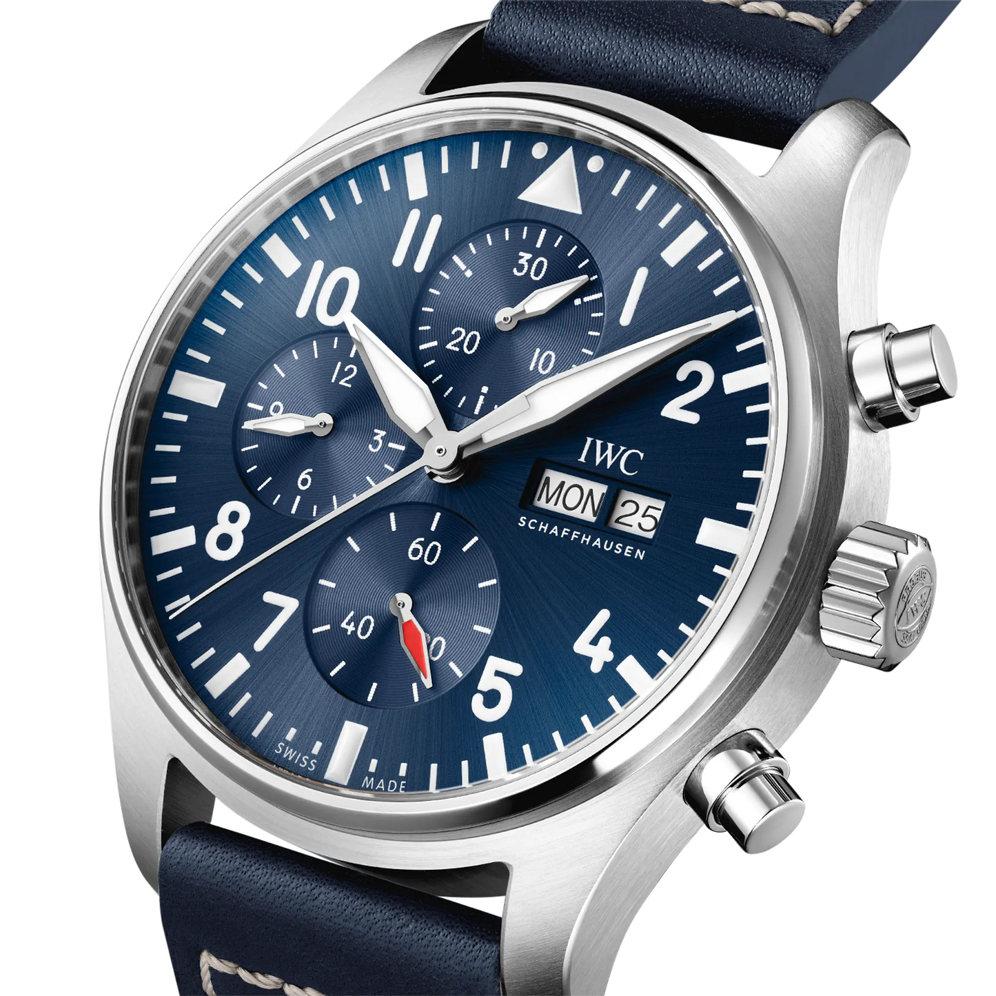 Pilot's Watch Chronograph 43mm Leather Strap Watch