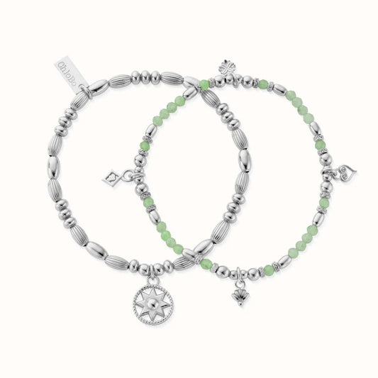 In Bloom HARMONY Aventurine Set of 2 Bracelets