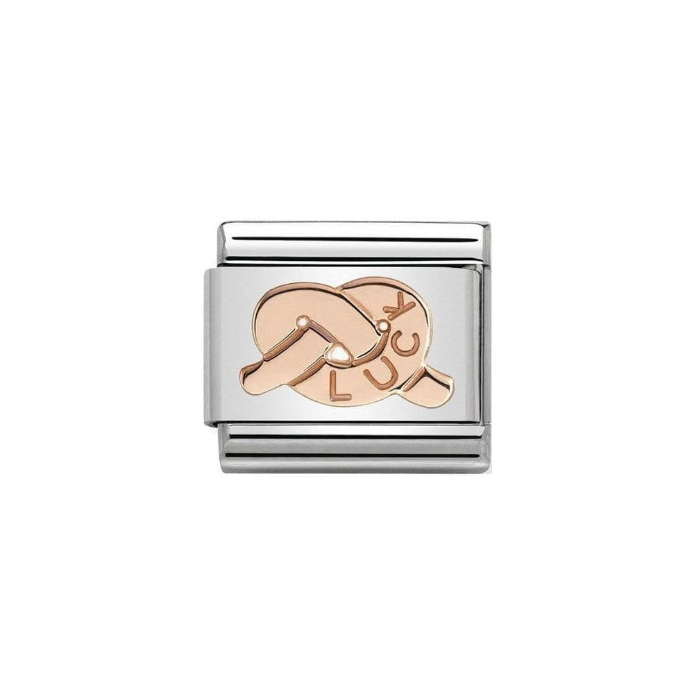 Classic 9ct Rose Gold Luck Charm