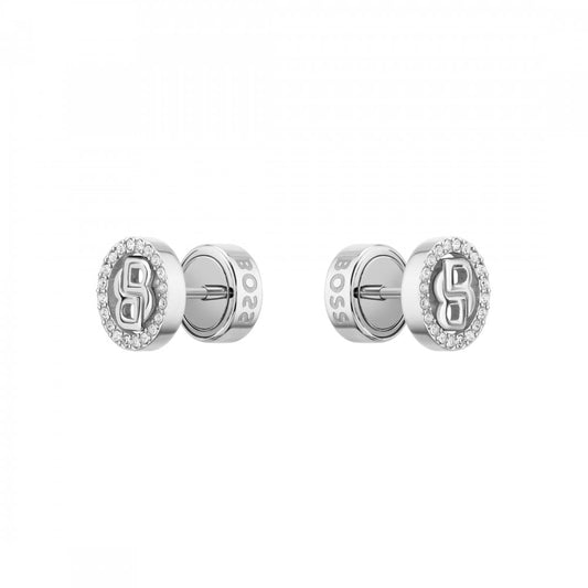 Double B Divine Stone Set Stud Earrings