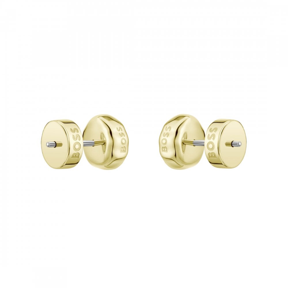 Kassy Precious Gold Plated Stone Set Stud Earrings