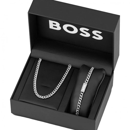 Men's Chain for Him Necklace & Bracelet Gift Set