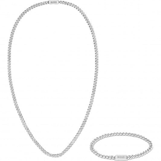 Men's Chain for Him Necklace & Bracelet Gift Set