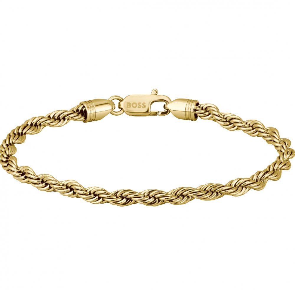 Myles Gold Plated Twist Chain Bracelet