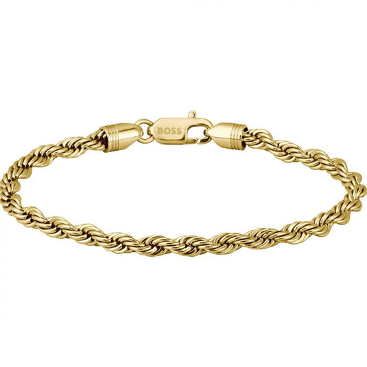 Myles Gold Plated Twist Chain Bracelet