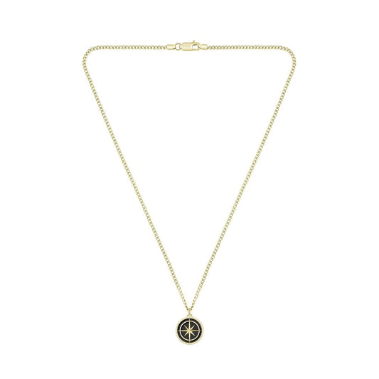 North Star Black & Gold Plated Necklace