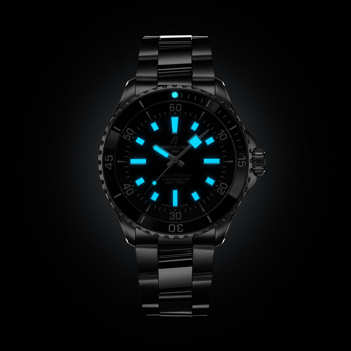Breitling Superocean Automatic 42 UK Edition Black Bracelet