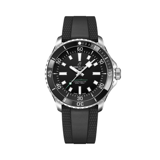 Breitling Superocean Automatic 42 UK Edition Black Rubber Strap Watch