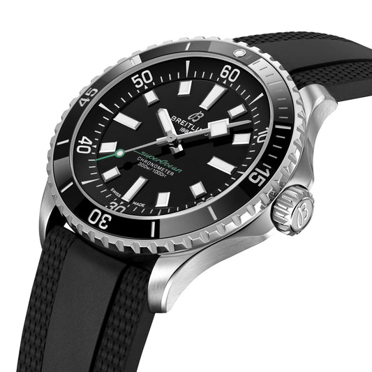Breitling Superocean Automatic 42 UK Edition Black Rubber Strap Watch