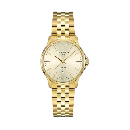 Certina DS-8 Lady 31mm Gold Dial watch