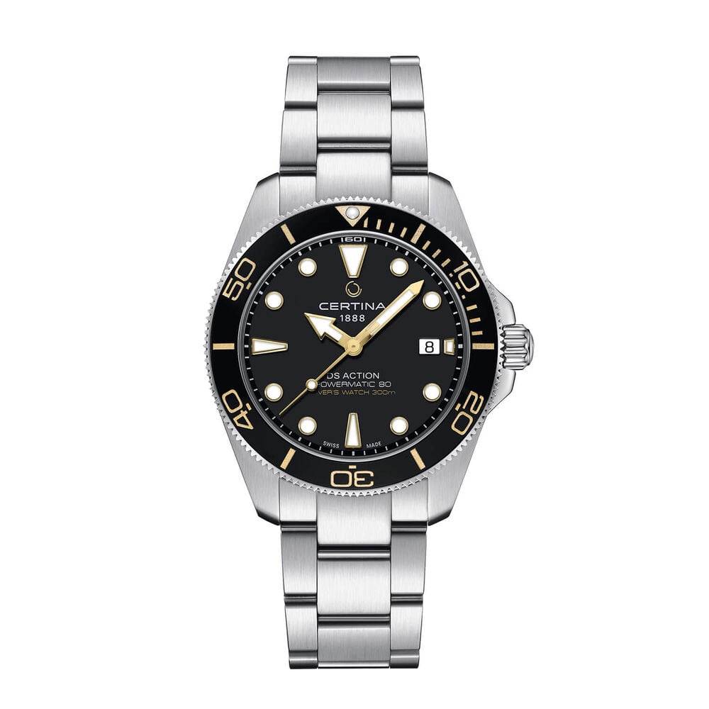 Certina DS Action Diver 40.5mm Black Dial Steel