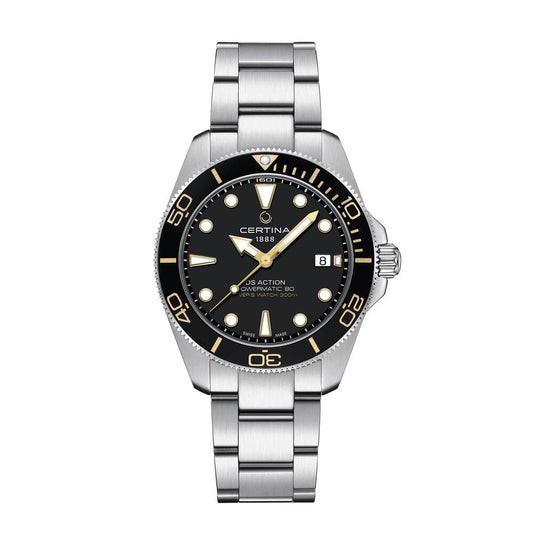 Certina DS Action Diver 40.5mm Black Dial Steel