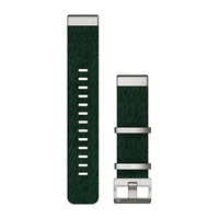 Garmin QuickFit 22 Watch Bands - Jacquard-Weave Nylon Strap, Pine Green