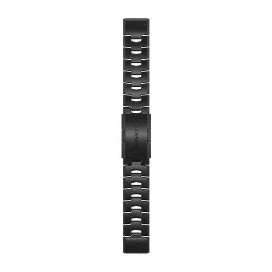 Garmin QuickFit 26 Watch Bands - Vented Titanium Bracelet, Carbon Grey DLC Coating