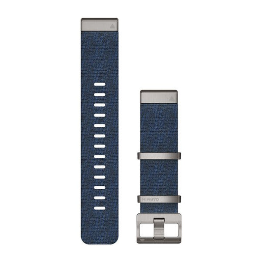 Garmin QuickFit 22 Watch Bands - Jacquard-weave Nylon Indigo