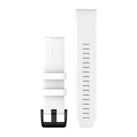 Garmin QuickFit 22 Watch Bands - White & Black Stainless Steel Hardware
