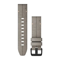 Garmin QuickFit 20 Watch Bands - Shale Grey Suede Leather
