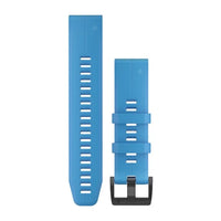 Garmin QuickFit 22 Watch Bands - Cyan blue silicone