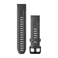 Garmin QuickFit 20 Watch Bands - Graphite Silicone