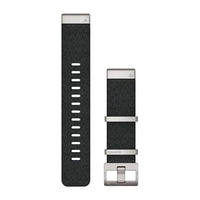 Garmin QuickFit 22 Watch Bands - Jacquard-weave Nylon Black