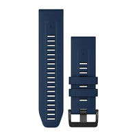 Garmin QuickFit 26 Watch Bands - Captain Blue Silicone Black Hardware