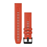 Garmin QuickFit 22 Watch Bands - Flame red silicone
