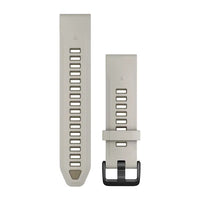 Garmin QuickFit 20 Watch Bands - Fog Gray/Dark Sandstone Silicone