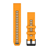 Garmin QuickFit 22 Watch Bands - Spark Orange/Graphite Silicone