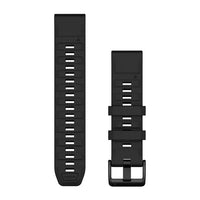 Garmin QuickFit 22 Watch Bands - Black Silicone