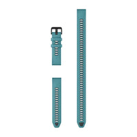Garmin QuickFit 20 Watch Bands - Turquoise Silicone (3-piece Dive set)