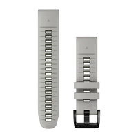 Garmin QuickFit 26 Watch Bands - Fog Grey/Moss Silicone