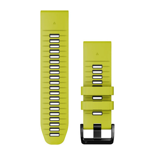 Garmin QuickFit 26 Watch Bands - Electric Lime/Graphite Silicone
