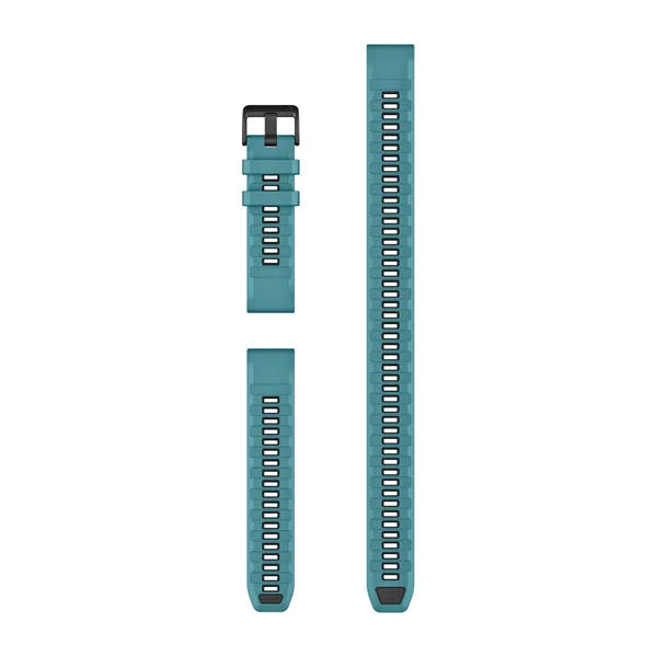 Garmin QuickFit 22 Watch Bands - Turquoise Silicone (3-piece Dive Set)