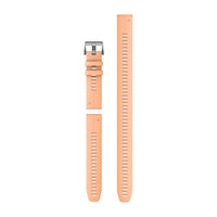 Garmin QuickFit 22 Watch Bands - Shell Pink Silicone (3-piece Dive Set)