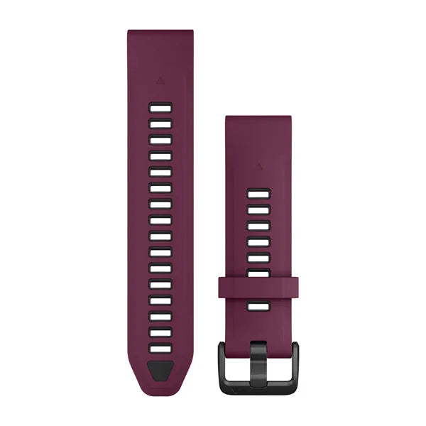Garmin QuickFit 20 Watch Bands - Merlot/Graphite Silicone