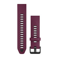 Garmin QuickFit 20 Watch Bands - Merlot/Graphite Silicone
