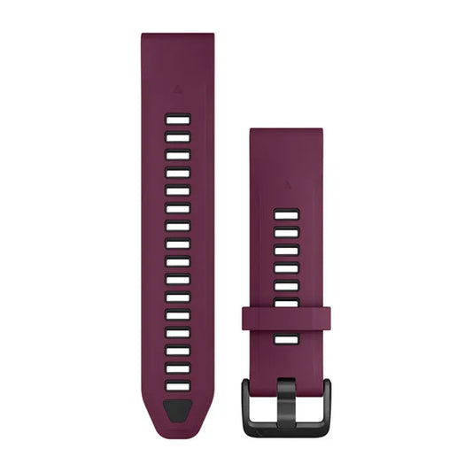 Garmin QuickFit 20 Watch Bands - Merlot/Graphite Silicone